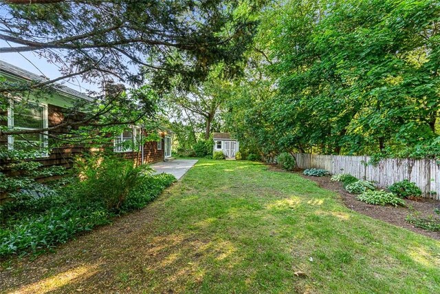 37 Beaumont St, East Providence, RI 02916 - view of yard with a patio area
