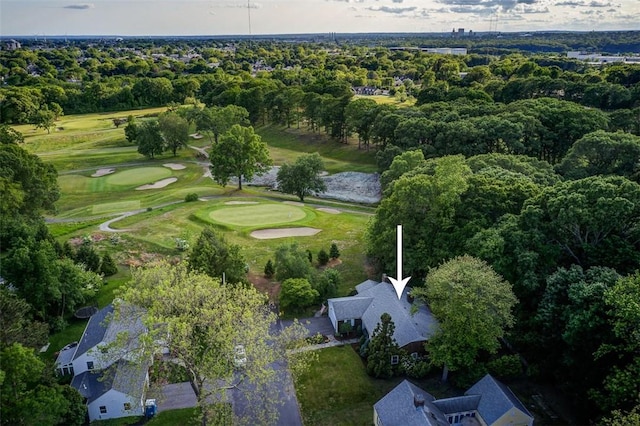 37 Beaumont St, East Providence, RI 02916 - aerial overview of property's location with a golf club