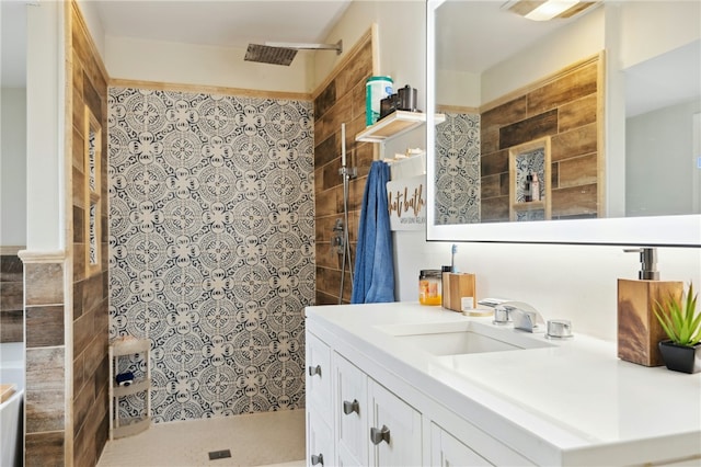 73 Vineyard Ave, Cumberland, RI 02864 - full bathroom with a walk in shower and vanity