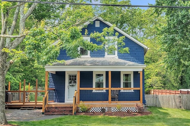 15 Boyd Ave, East Providence, RI 02914 - view of front of property featuring a porch and roof with shingles