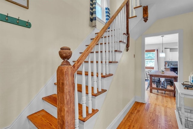 15 Boyd Ave, East Providence, RI 02914 - stairs with wood finished floors and baseboards