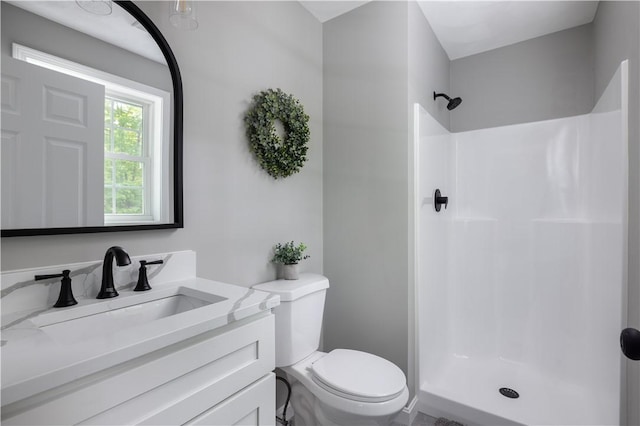 128 Old Quarry Rd, Glocester, RI 02857 - full bathroom with toilet, vanity, and a shower