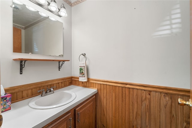 500 E Greenwich Ave Unit 108, West Warwick, RI 02893 - bathroom featuring wainscoting and vanity