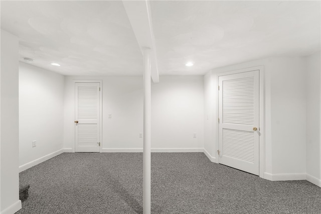 500 E Greenwich Ave Unit 108, West Warwick, RI 02893 - finished basement featuring carpet flooring, recessed lighting, and baseboards