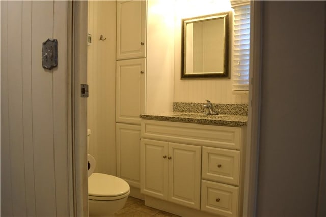 19 Jacob Perry Dr, Charlestown, RI 02831 - bathroom featuring toilet, vanity, and tile patterned floors