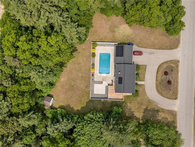386 Mishnock Rd, West Greenwich, RI 02817 - aerial view of a pool area