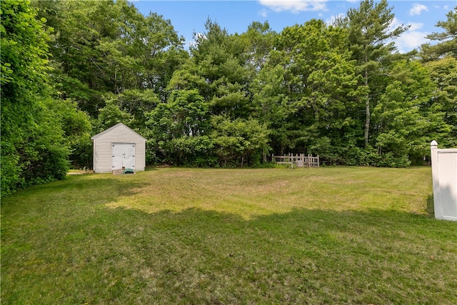 386 Mishnock Rd, West Greenwich, RI 02817 - view of green lawn featuring a forest view