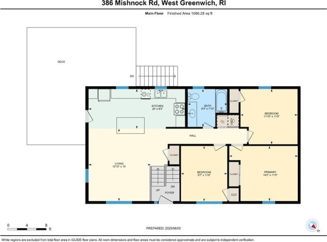 386 Mishnock Rd, West Greenwich, RI 02817 - floor plan / room layout
