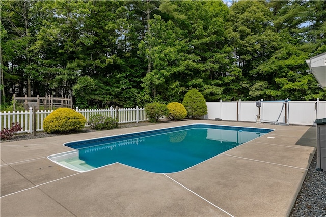 386 Mishnock Rd, West Greenwich, RI 02817 - view of pool with a patio, a fenced backyard, and view of scattered trees