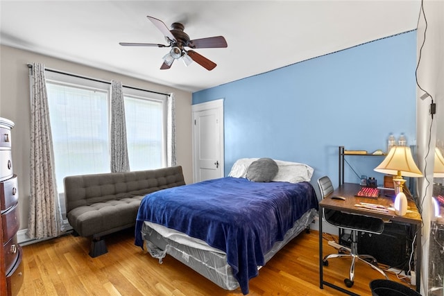 20 Cold Spring Pl, Woonsocket, RI 02895 - bedroom with wood finished floors and ceiling fan