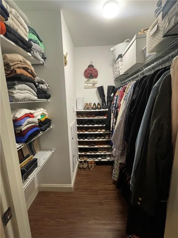 60 Saw Mill Dr Unit 303, North Kingstown, RI 02852 - spacious closet featuring wood finished floors