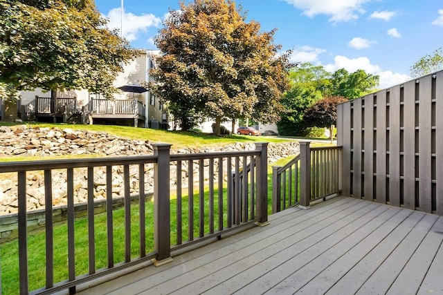 47 Morgan Ave Unit 45, Johnston, RI 02919 - wooden deck featuring a lawn