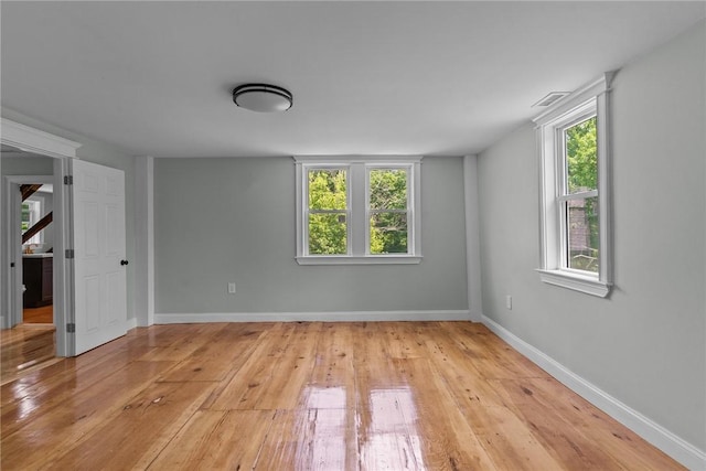 529 Rocky Hill Rd, Scituate, RI 02857 - unfurnished room with baseboards and light wood-style flooring