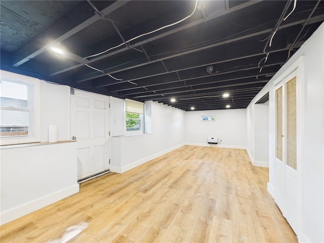 5 Conca St, North Providence, RI 02904 - below grade area featuring light wood-style flooring