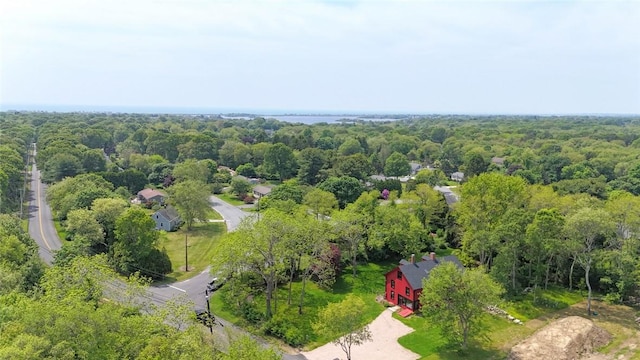 259 Green Hill Beach Rd, South Kingstown, RI 02879 - bird's eye view of a heavily wooded area