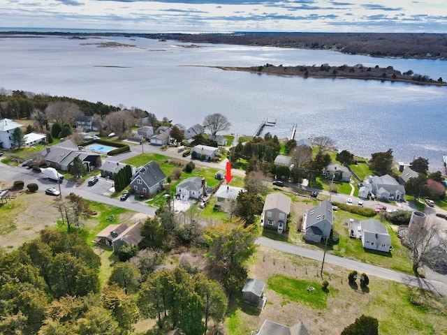 127 Pettey Ln, Westport, MA 02790 - aerial view of property and surrounding area with nearby suburban area and a large body of water