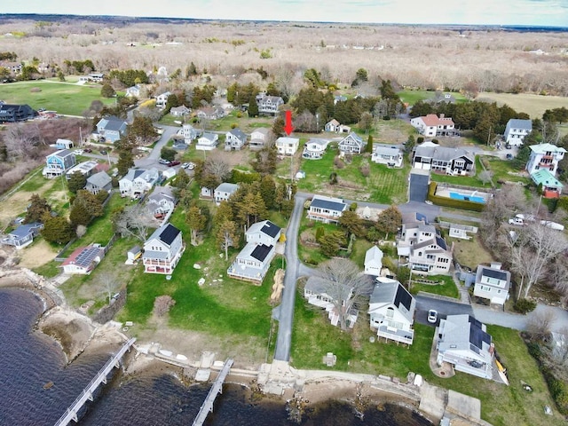 127 Pettey Ln, Westport, MA 02790 - aerial overview of property's location with a large body of water and nearby suburban area