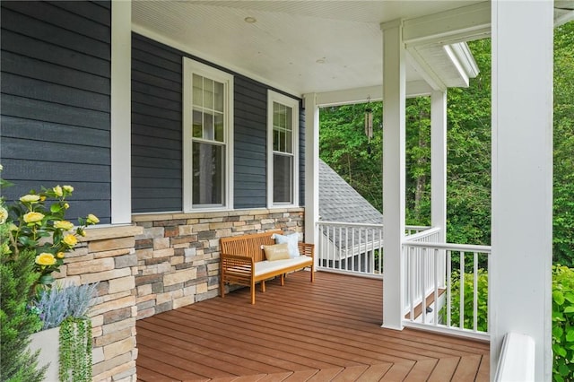 40 Oakbrook Ct, East Greenwich, RI 02818 - view of wooden porch