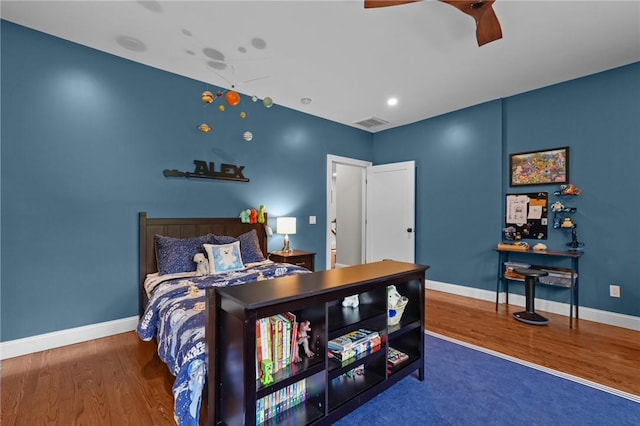 40 Oakbrook Ct, East Greenwich, RI 02818 - bedroom featuring wood finished floors, baseboards, and ceiling fan