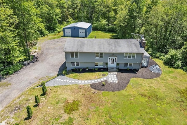 202 Hartford Pike, Foster, RI 02825 - view of subject property with a heavily wooded area