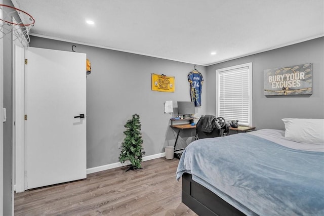 202 Hartford Pike, Foster, RI 02825 - bedroom with wood finished floors, recessed lighting, and baseboards