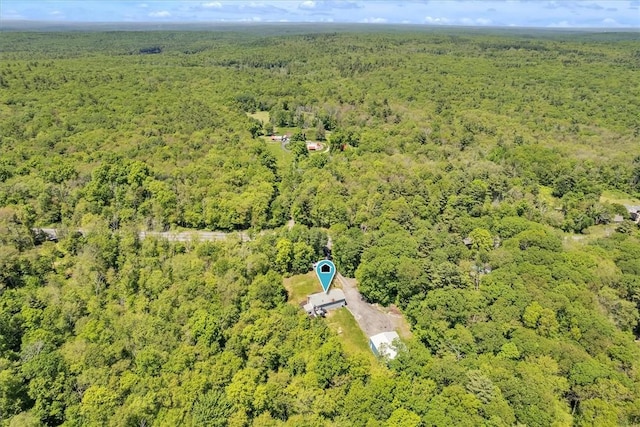 202 Hartford Pike, Foster, RI 02825 - aerial overview of property's location featuring a heavily wooded area