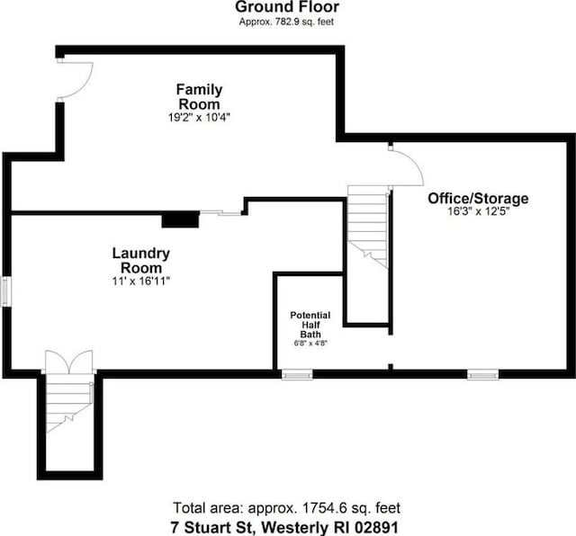 7 Stuart St, Westerly, RI 02891 - property floor plan