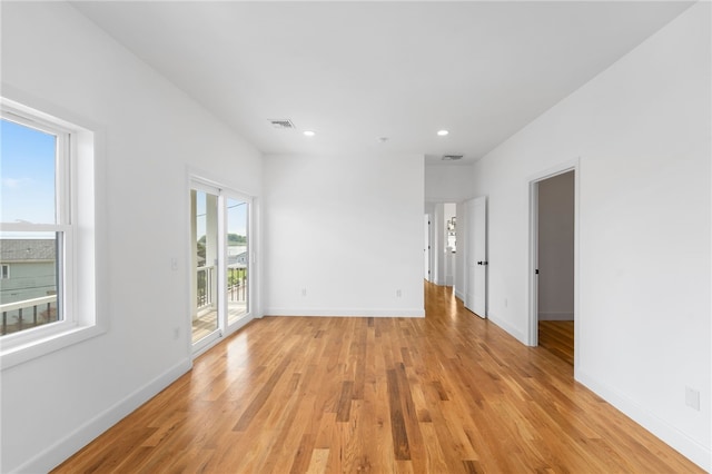 41 Burnett Rd, Warwick, RI 02889 - unfurnished room with light wood-style floors, baseboards, and recessed lighting