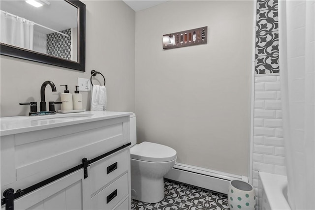 37 Brownell St, Warren, RI 02885 - bathroom featuring toilet, vanity, and tile patterned floors