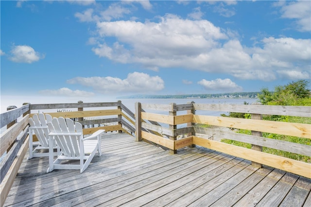 37 Brownell St, Warren, RI 02885 - wooden terrace featuring a water view