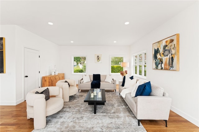 51 Burnett Rd, Warwick, RI 02889 - living area with wood finished floors, recessed lighting, and baseboards