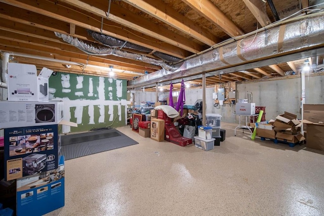 1421 Douglas Ave Unit E, North Providence, RI 02904 - unfinished basement featuring electric panel