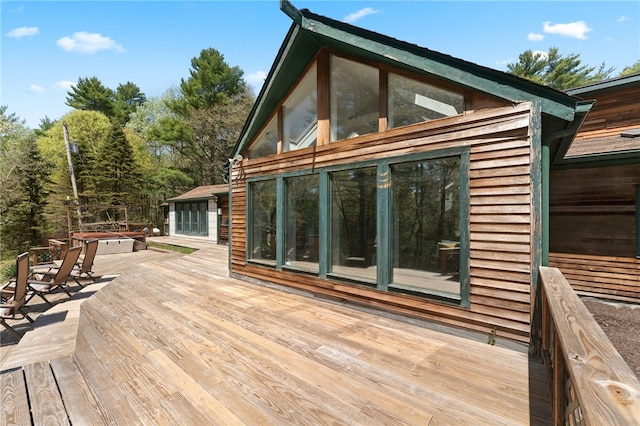 336 Switch Rd, Richmond, RI 02832 - deck with a hot tub