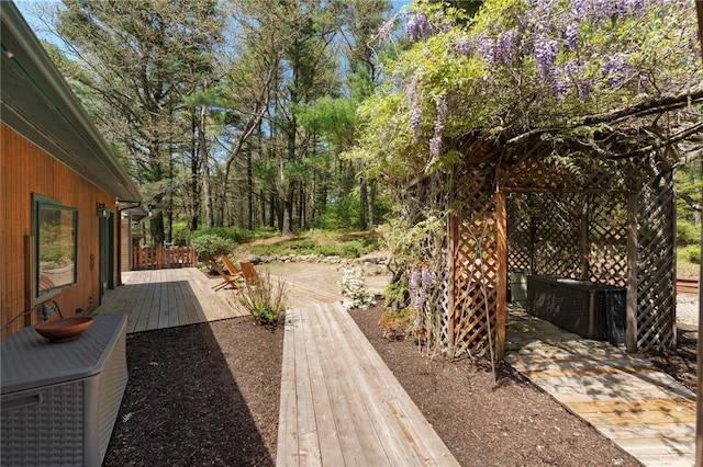 336 Switch Rd, Richmond, RI 02832 - view of wooden terrace