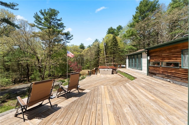 336 Switch Rd, Richmond, RI 02832 - view of wooden terrace