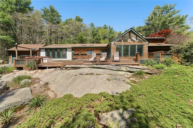 336 Switch Rd, Richmond, RI 02832 - back of house featuring a deck