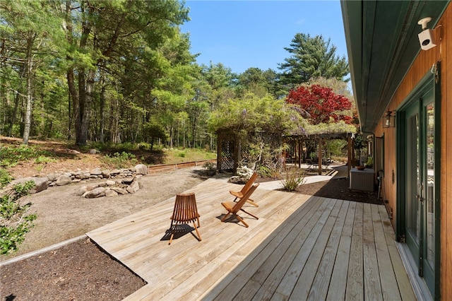 336 Switch Rd, Richmond, RI 02832 - view of wooden terrace