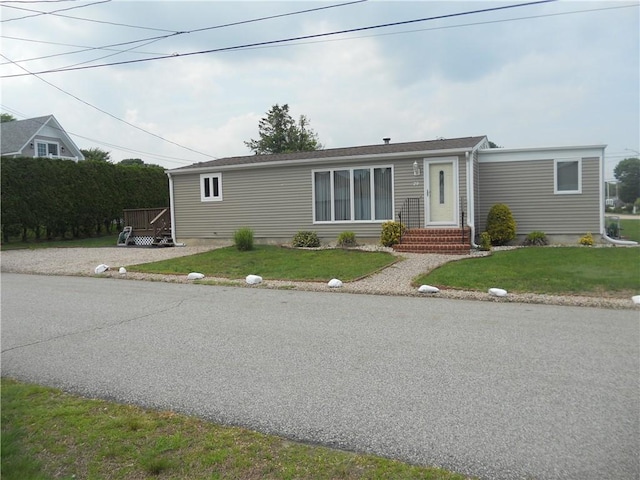 20 Anchorage Rd, Narragansett, RI 02882 - view of front of property with a front lawn