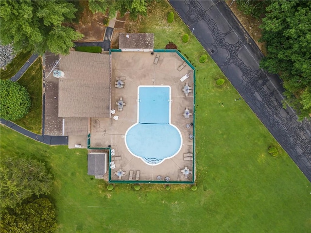 752 Quaker Ln Unit C311, Warwick, RI 02818 - bird's eye view of a pool area