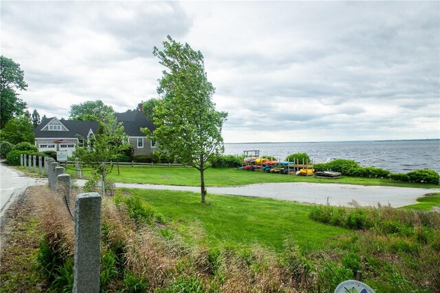 2 Cherry Ln, Bristol, RI 02809 - view of yard featuring a water view