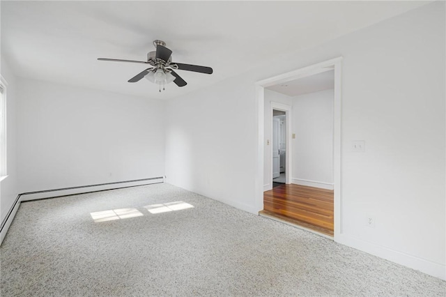 52 Pleasant View Rd, Warwick, RI 02888 - unfurnished room with carpet flooring, ceiling fan, and baseboards