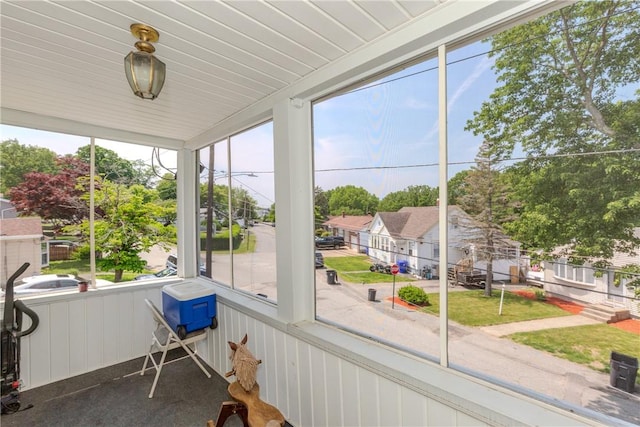 2 Ann St, North Providence, RI 02904 - sunroom / solarium with a residential view