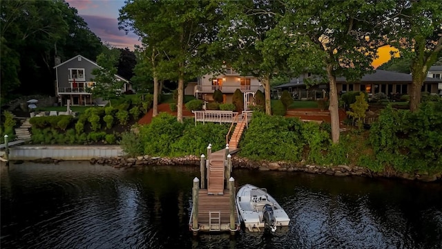 236 Indian Trl, Narragansett, RI 02874 - dock with a water view and stairway