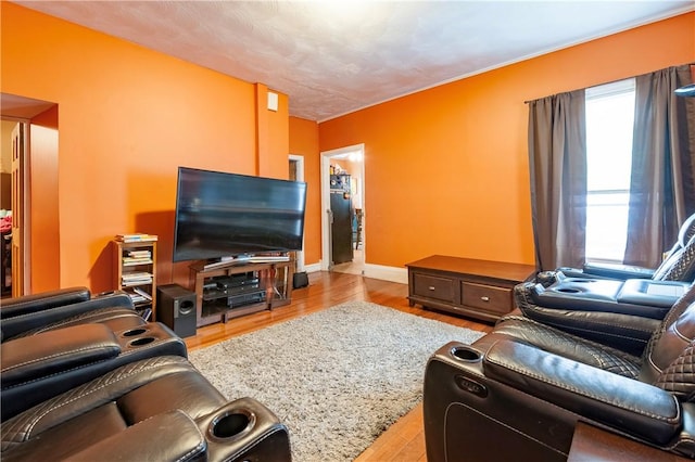 263 Front St, Lincoln, RI 02865 - living room featuring wood finished floors and baseboards