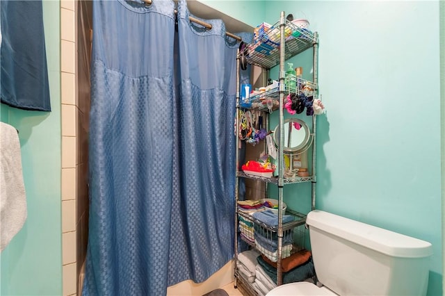 263 Front St, Lincoln, RI 02865 - bathroom with toilet and curtained shower