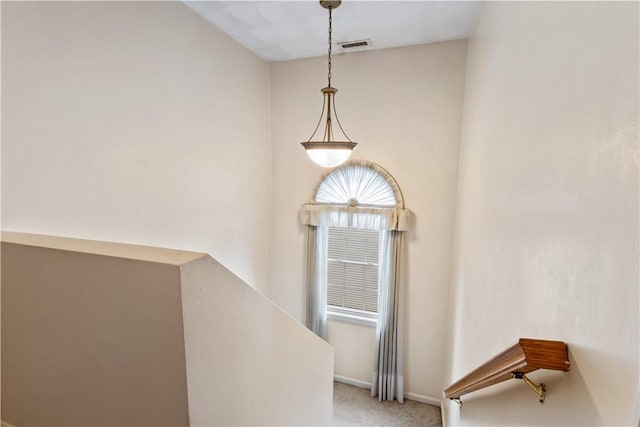 53 Hyde Ave, Pawtucket, RI 02861 - stairway featuring carpet floors and baseboards