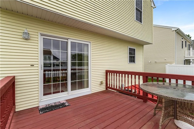 53 Hyde Ave, Pawtucket, RI 02861 - wooden terrace with outdoor dining space