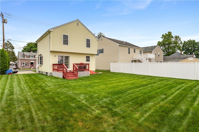 53 Hyde Ave, Pawtucket, RI 02861 - back of house with a wooden deck