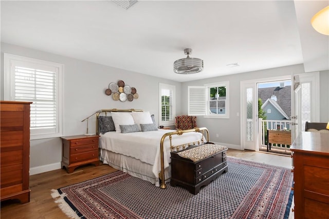 40 Kettle Point Ave, East Providence, RI 02914 - bedroom featuring access to outside and wood finished floors