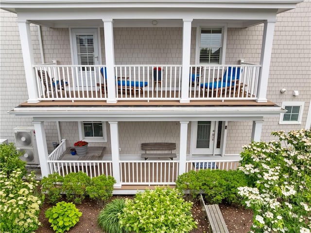 40 Kettle Point Ave, East Providence, RI 02914 - view of front of home with a balcony and covered porch